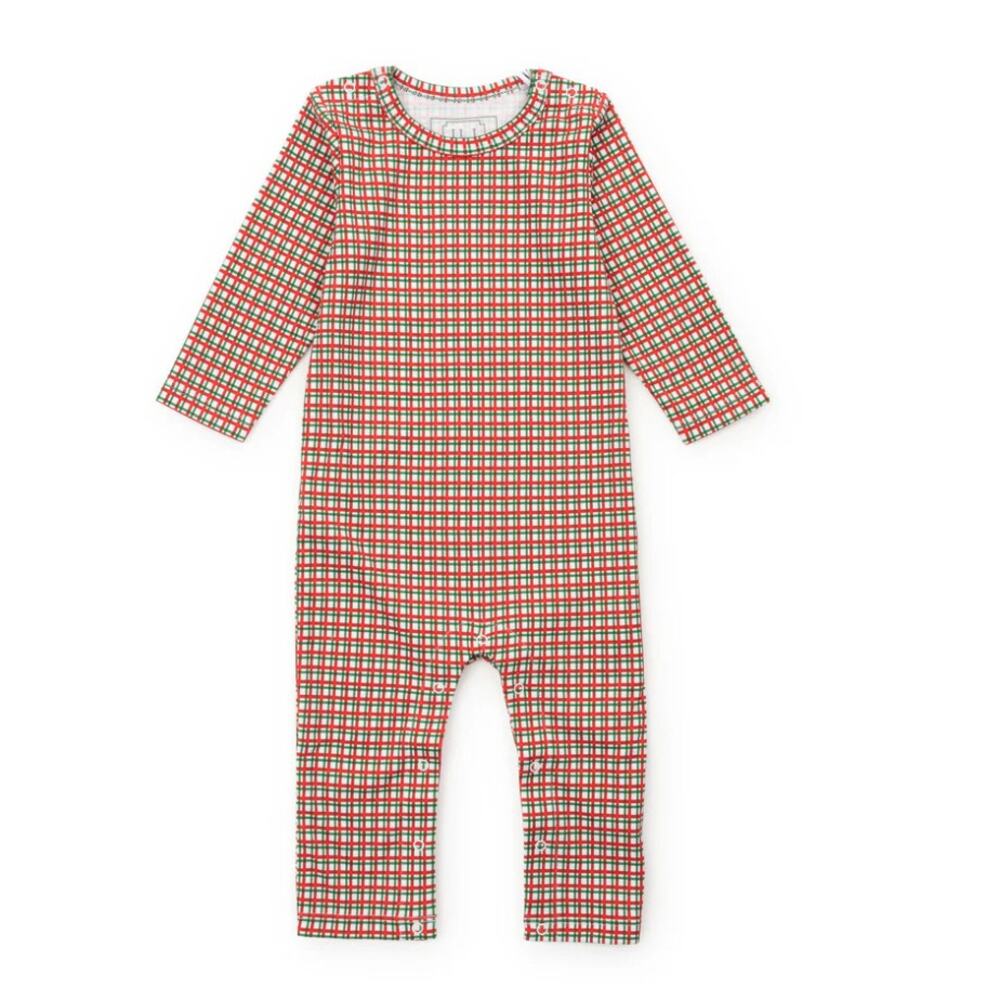 Lila + Hayes Thompson Romper - Holiday Plaid NWT size 0-3mo
